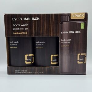 Every Man Jack Sandalwood Body Wash 3 Pack
